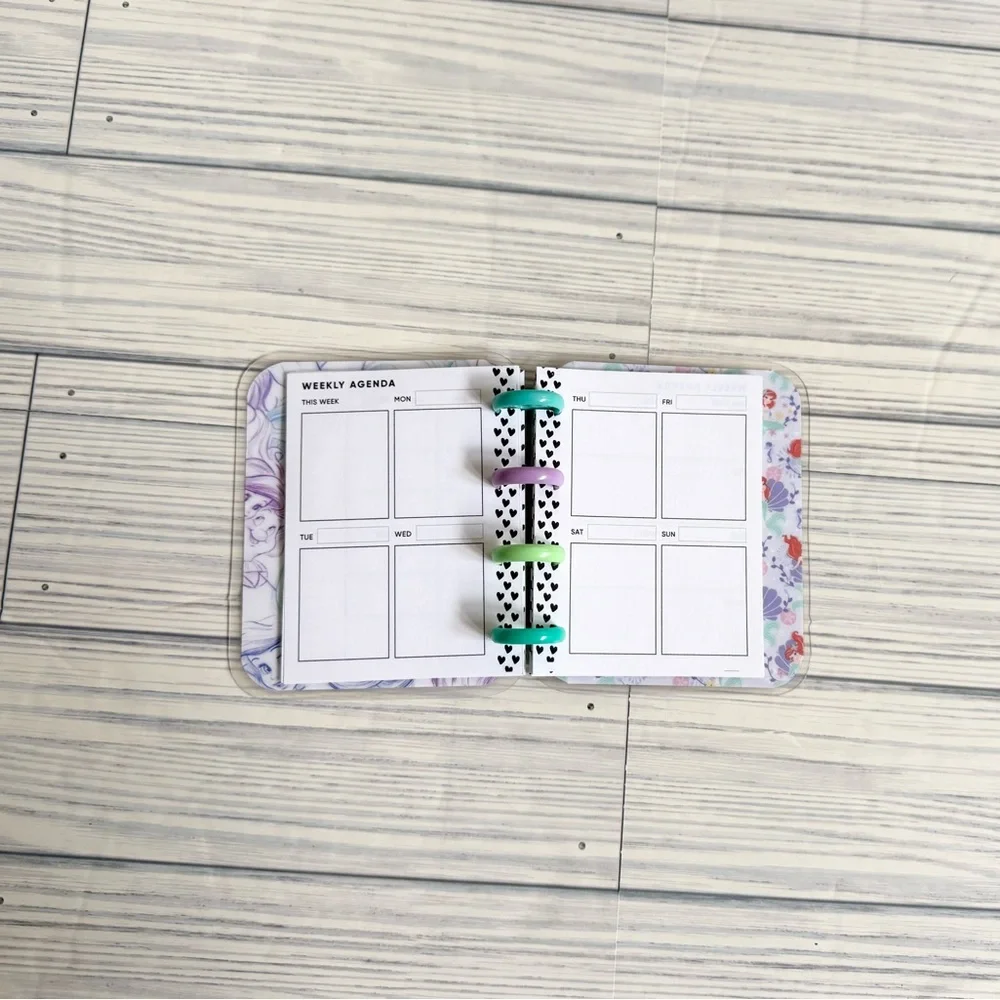 Happy planner micro size weekly layout undated the little mermaid princess